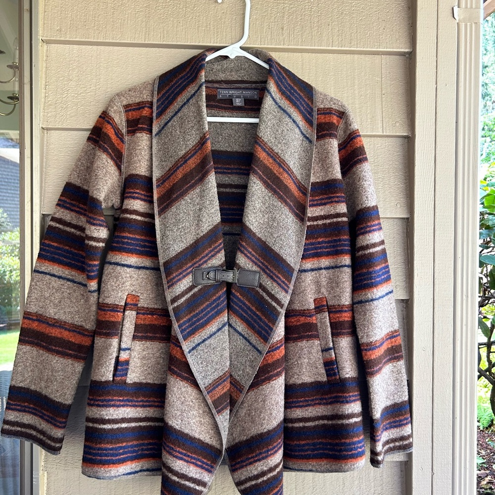 Fenn Wright Manson Jacket. Wool Blend Blanket Sty… - image 1